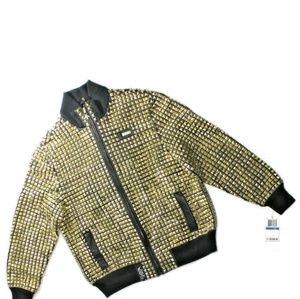 Golden studded jacket L-R-G